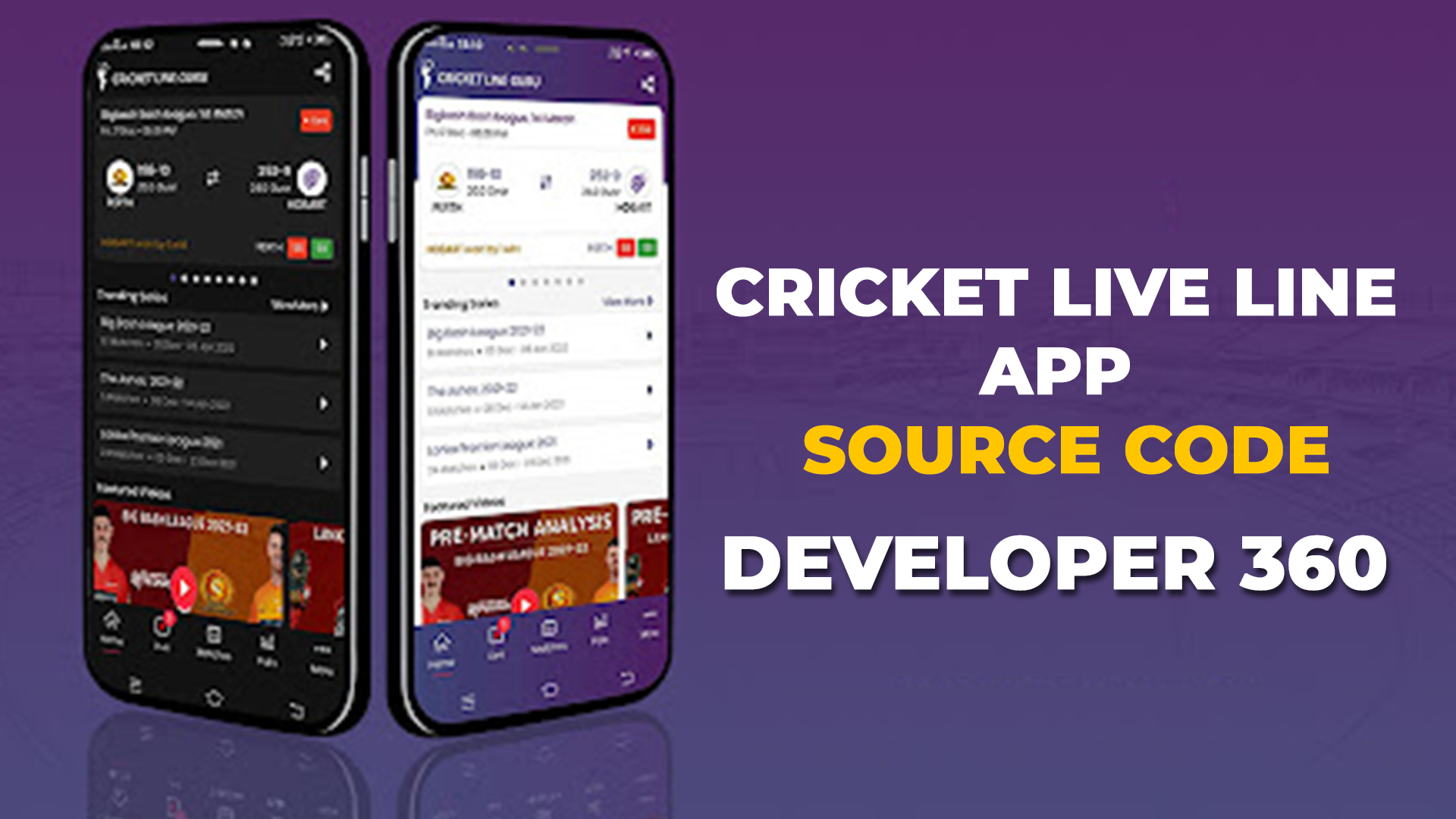 Cricket Live Line App Source Code - Developer 360