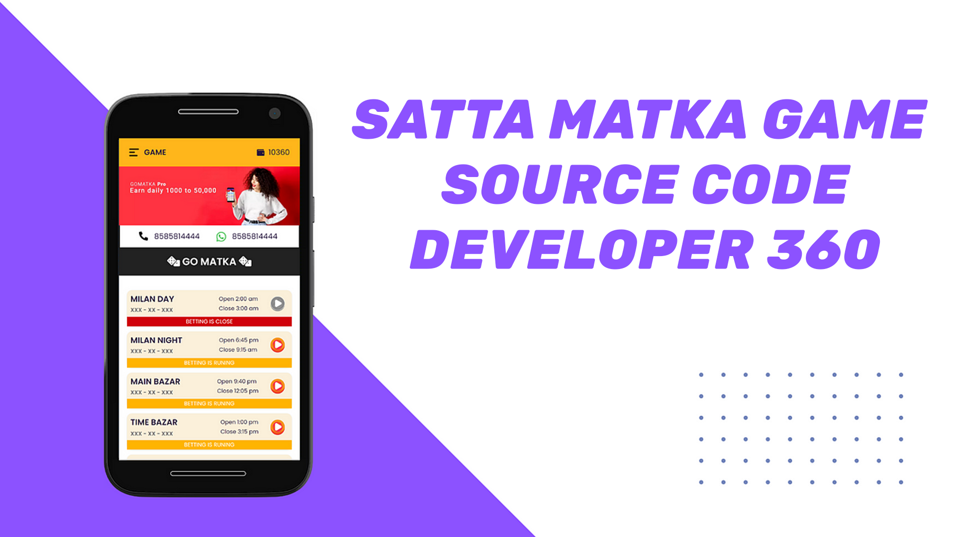 Satta Matka Game Source Code - Developer 360